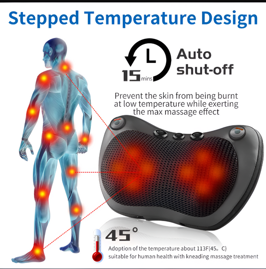 وسادة تدليك كهربائية للرقبة والجسم Electric Neck & Body Massage Pillow