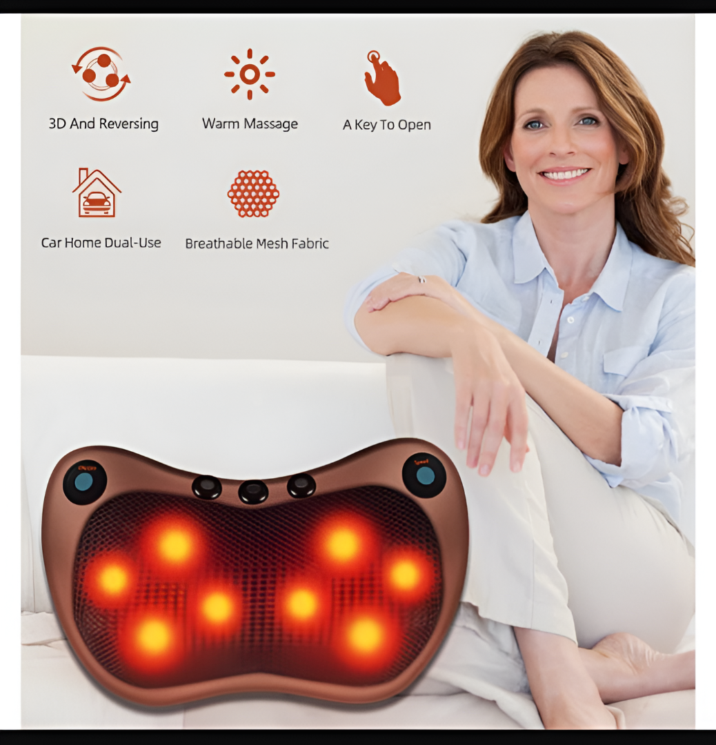 وسادة تدليك كهربائية للرقبة والجسم Electric Neck & Body Massage Pillow